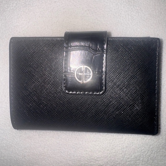 Giani Bernini Black Leather Wallet - Picture 1 of 7